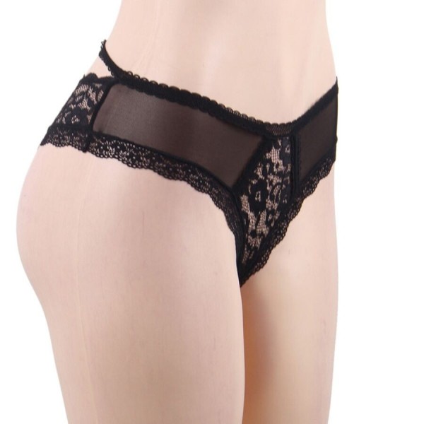 QUEEN LINGERIE - CULOTTE DENTELLE FLORALE S/M QUEEN LINGERIE - Slips