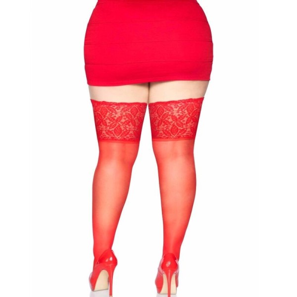 LEG AVENUE - STAY UPS SHEER CUISSE HAUT GRANDE TAILLE LEG AVENUE HOSIERY