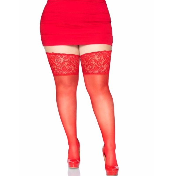 LEG AVENUE - STAY UPS SHEER CUISSE HAUT GRANDE TAILLE LEG AVENUE HOSIERY