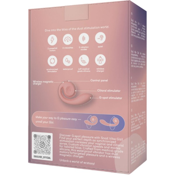 Snail Vibe - Stimulateur Double Gizi Rose – Vibrateurs de lapin