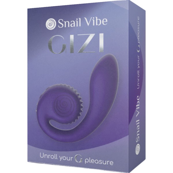Snail Vibe - Gizi Doble Estimulador Morado - Vibradores Conejo