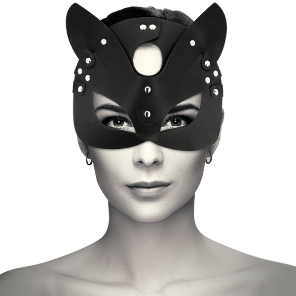 COQUETTE CHIC DESIRE - MASQUE EN CUIR VEGAN AVEC OREILLES DE CHAT COQUETTE ACCESSORIES