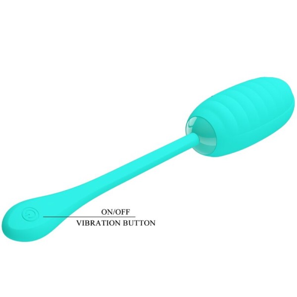 Pretty Love - Oeuf Vibrant Rechargeable Kirk Aqua Vert