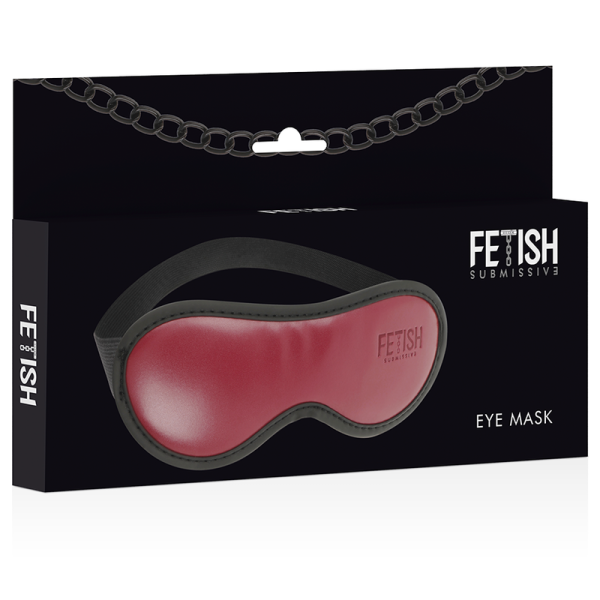 FETISH SUBMISSIVE DARK ROOM - MASQUE EN CUIR VÉGAN AVEC DOUBLURE EN NÉOPRÈNE FETISH SUBMISSIVE DARK ROOM