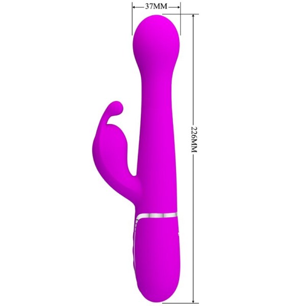 Pretty Love - Dejon Rabbit Vibrador Multifunción 3 EN 1 Morado