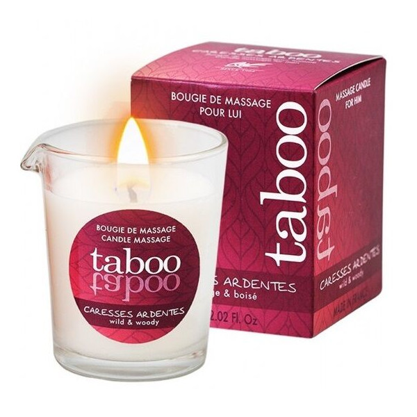 Bougie de Massage Tabou Fougère - Livraison Discrète et Passion