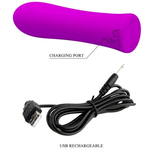 Pretty Love - Vibrador Alfreda Super Poderoso Roxo