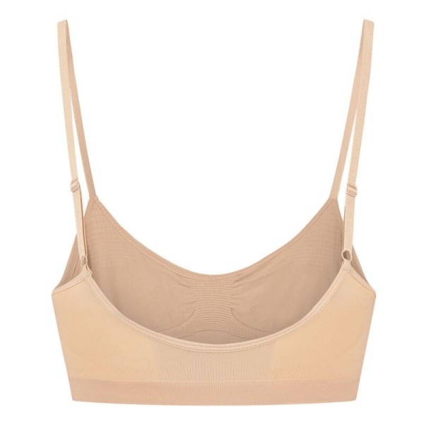 BYE-BRA - SUJETADOR MEDIANO CONTROL SIN PUNTOS BEIGE TALLA S BYE 