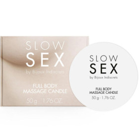 Bougie de Massage Corps 50g SLOW SEX - Qualité Premium, Livraison Discrète