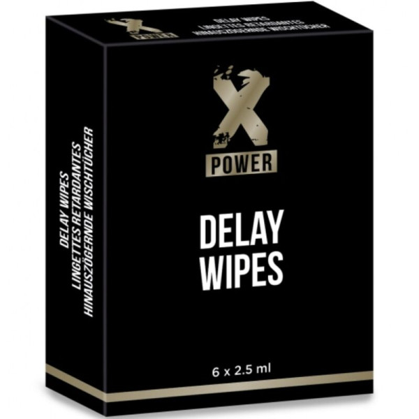 XPOWER - Lingettes Delay 6 Units - Livraison Discrète et Qualité Premium