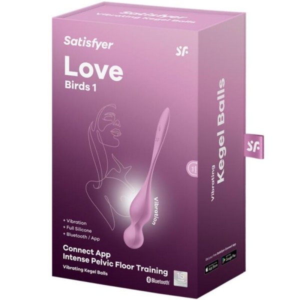 Satisfyer - Balles Vibrantes DE Kegel Love Birds Rose