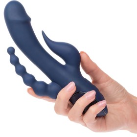 Calexotics - Vibrador Triple Orgasmo Azul - Vibradores Conejo