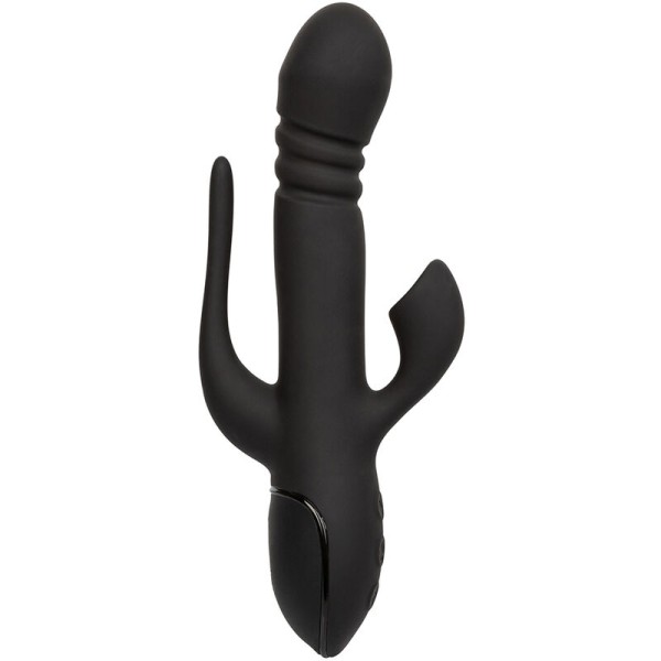 Calexotics - Vibrador Triple Euphoria Negro - Vibradores Conejo