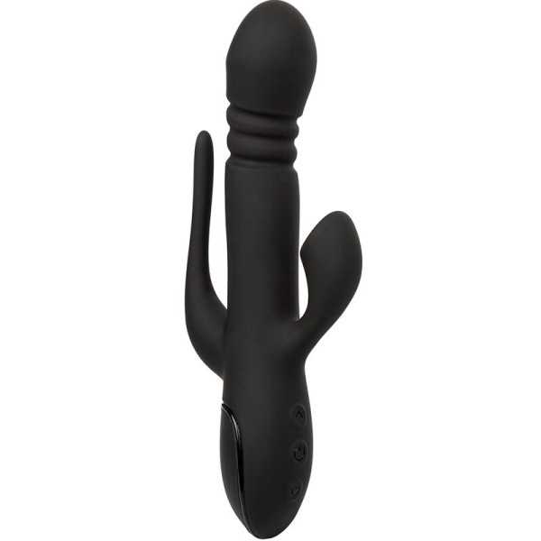 Calexotics - Vibrador Triple Euphoria Negro - Vibradores Conejo