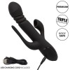 Calexotics - Vibrador Triple Euphoria Negro - Vibradores Conejo