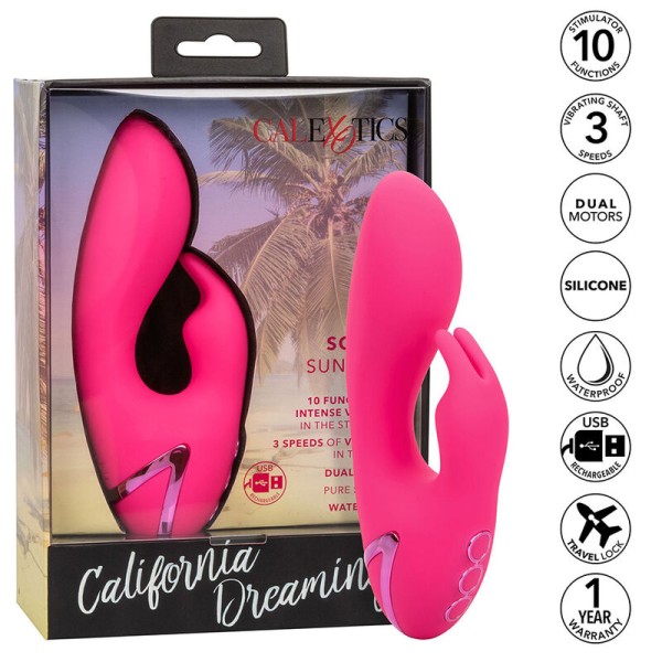 Calexotics - Donc. Vibrateur CAL Sunshine Rabbit Fuchsia PAR C...
