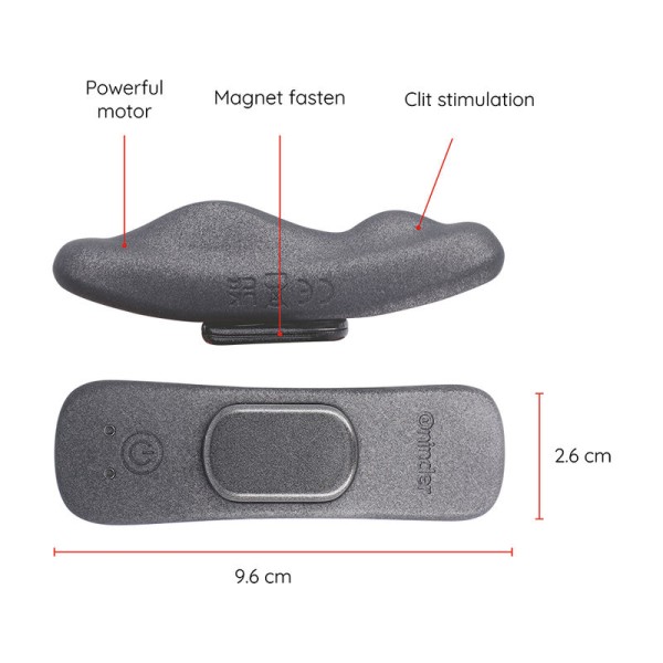 Oninder - Vibrateur Rechargeable Manila Panty 9 Vitesses 9,6 C...