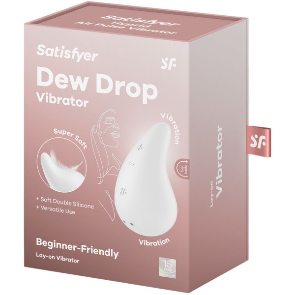 Satisfyer - DEW Drop Vibrador de Sobremesa Blanco