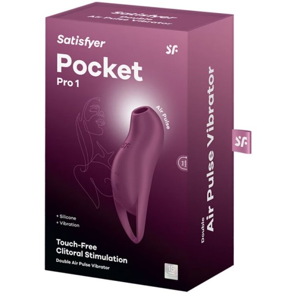 Satisfyer - Pocket PRO 1 Stimulateur DE Clitoris Grenat