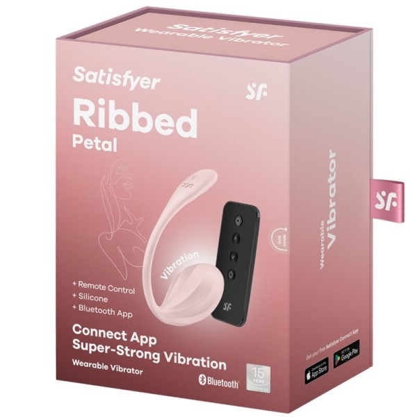 Satisfyer - Ribbed Petal Stimulateur À Distance G Point Rose A...