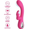 Pretty Love - Vibrateur Novak Rabbit 12 Vibrations Rose