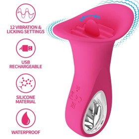 Pretty Love - Clyde Vibrateur Oral Langue Vibrante 12 Vibratio...