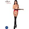 PASSION - TIOPEN 003 COLLANT ROUGE 3/4 20/40 DEN PASSION WOMAN GARTER & STOCK