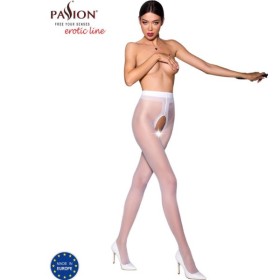 PASSION - TIOPEN 007 COLLANT BLANC 1/2 20 DEN PASSION WOMAN GARTER & STOCK