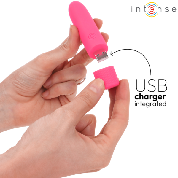 Intenso - Symone Bullet Vibrador USB Recargable 8 Vibraciones...