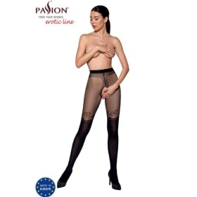 PASSION - TIOPEN 012 COLLANT NOIR 3/4 20/40 DEN PASSION WOMAN GARTER & STOCK