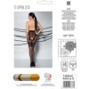 PASSION - TIOPEN 013 COLLANT NOIR 1/2 20/40 DEN PASSION WOMAN GARTER & STOCK
