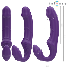 Intense - Jill Double Vibrateur 20 CM Violet Télécommande