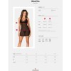 OBSESSIVE - CHEMISE MEDILLA & STRING XS/S OBSESSIVE CHEMISE