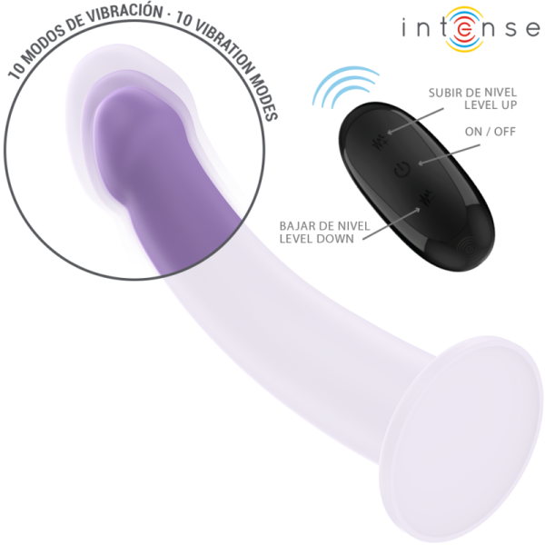 Intense - Eddie Vibrateur 17,5 CM 10 Vibrations Violet Télécom...