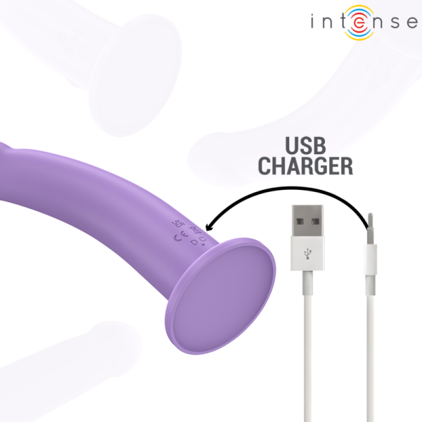 Intense - Eddie Vibrateur 17,5 CM 10 Vibrations Violet Télécom...