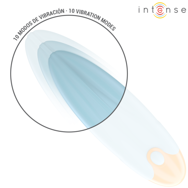 Intense - Mike Bullet Vibrant 10 Vibrations Bleu