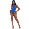 LEG AVENUE - BODY SANS MANCHES BAD BLEU ROYAL LEG AVENUE BODYSTOCKINGS