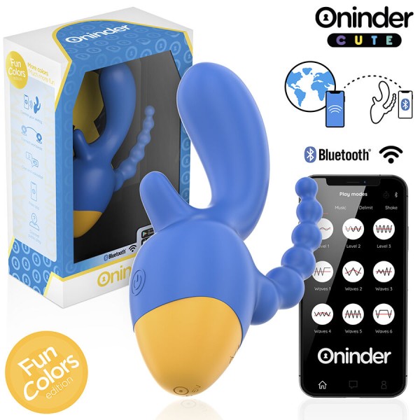 Oninder Cute - Love 3 Some Triple Vibrateur - Application Grat...