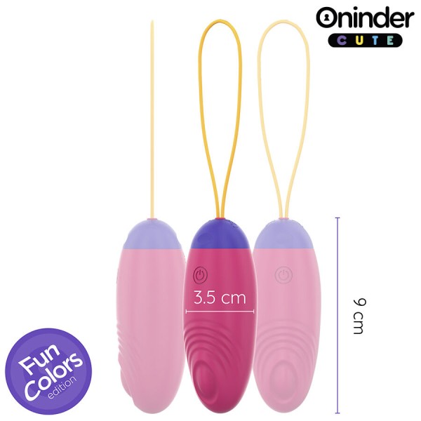 Oninder Cute - ŒUF EN Silicone À Vibration ET À Onde Amoureux ...