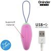 Oninder Cute - ŒUF Vibro-Rotatif 360° EN Silicone - Applicatio...
