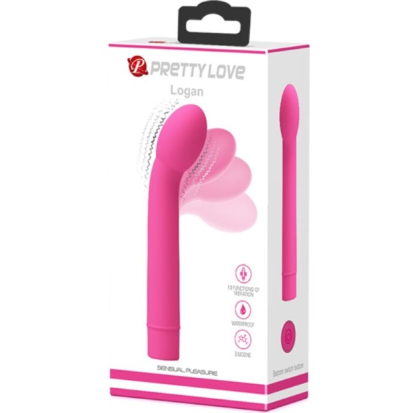 Pretty Love - Vibrador Logan G-Spot 10 vibrações rosa