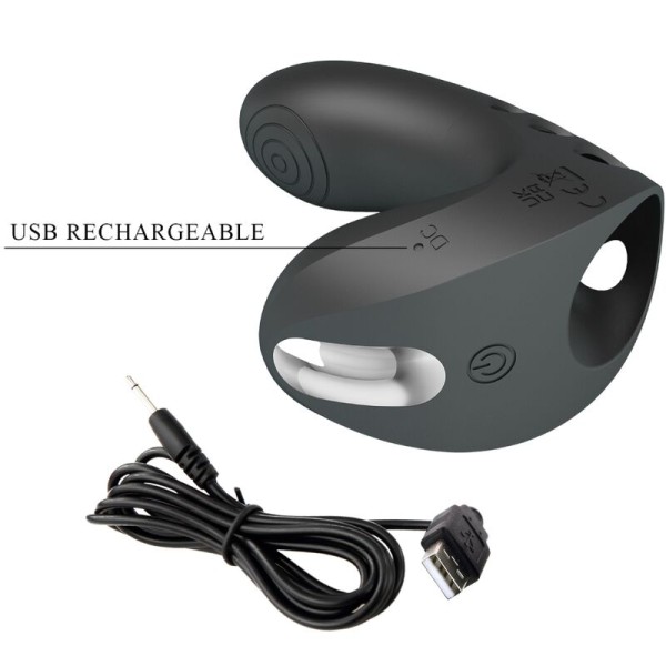 Pretty Love - Vibrateur Doigt Camelia 7 Vibrations Noir