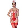 CHILIROSE - CR 4631 ENSEMBLE BODY INFIRMIÈRE SANS CROTCHLESS ROUGE L/XL CHILIROSE COSTUMES