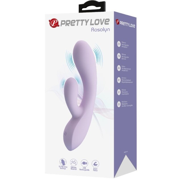 Pretty Love - Vibrateur Rosolyn Rabbit 10 Vibrations Violet
