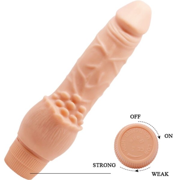 Baile - Vibrador Realista Barbara 19,5 CM Carne