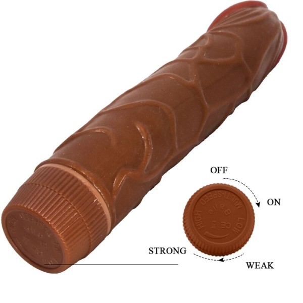 Baile - Vibrador Realista BOB 22,5 CM Mulato