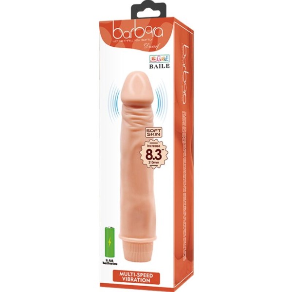 Baile - Vibrador Enano Realista 21 CM Carne – Vibradores HI-TECH