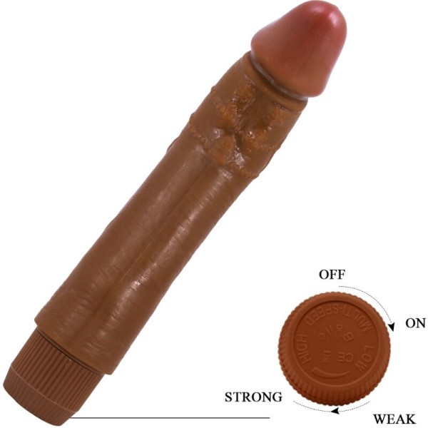 Baile - Vibrador Realista Dybbuk 24 CM Mulato