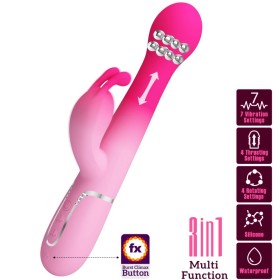 Pretty Love - Conejo Vibrador Multifunción 3 EN 1 Dejon Rose