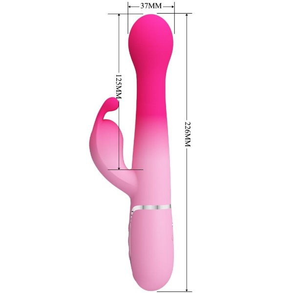 Pretty Love - Vibrateur Lapin Multifonction 3 EN 1 Dejon Rose